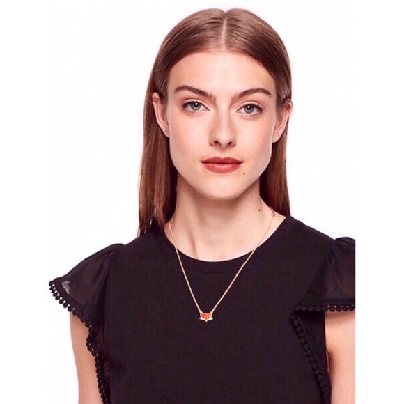 KATE SPADE • Into The Woods Fox Necklace - Picture 2 of 4